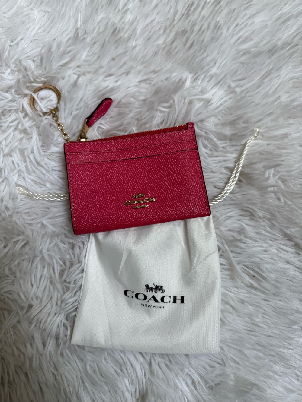 Coach Card Holder with Key Ring